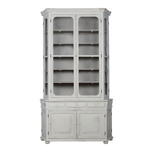 Mueble Francés Vintage, Vitrina de Madera de Pino Reciclada, Pintada a Mano, Diseño para Sala de Estar Estilo Playa - Product Image 2