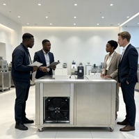 Machine à glace en blocs industrielle 500 kg/24h, automatique, fabrique des blocs de glace de 5 kg, en acier inoxydable, 220V/380V