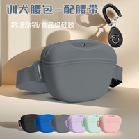 Sac de taille en silicone léger et durable pour friandises pour animaux, fermeture magnétique, idéal pour l'entraînement des chiens – Vente chaude