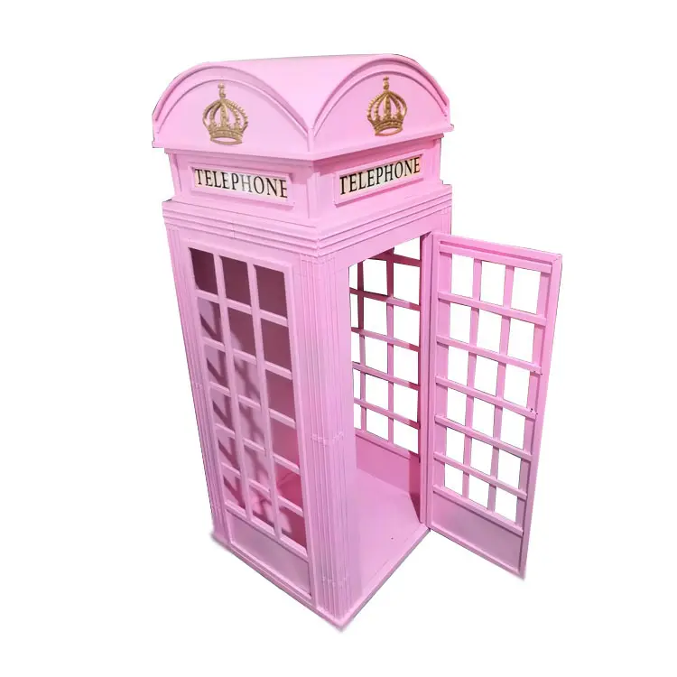 Metal Handmade London Telephone Booth decoration for Square decoration