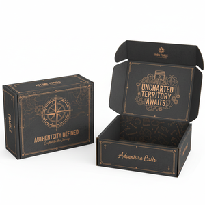 Boîtes personnalisées avec logo Emballage d'expédition de cadeau Boîte en carton ondulé kraft Boîtes d'emballage en papier pour hommes Expédition - Product Image 3