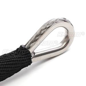 Câble de treuil synthétique de 15 m, 7700 lb, avec gaine, pour ATV, UTV, capstan, gris, pour remorquage, lavage de voiture, entretien automobile - Product Image 4