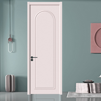 Porte intérieure plate en MDF sans peinture, résistante à l'humidité, insonorisée et anti-rayures, vente en gros d'usine