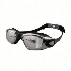 Gafas de Natación Profesionales Impermeables Antivaho Anti-UV de Alta Penetración PVC Adulto Hombre Mujer Universal Marco Grande Siete Colores - Product Image 1