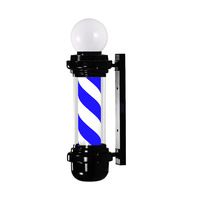 Lampu LED profesional gantungan dinding Salon, tiang lampu Led tahan air warna cerah, lampu Salon tukang cukur