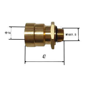 Connecteur rapide Airship-901 16mm M16X1.5 en cuivre pour pièces automobiles - Product Image 1
