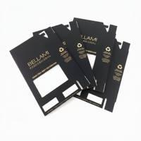 Caja de Cartón Plegable Ecológica para Extensiones de Cabello, Cajas de Papel para Empaque de Extensiones de Cabello Profesionales de Salón