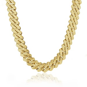 <span class=keywords><strong>Cadena</strong></span> cubana Miami <span class=keywords><strong>de</strong></span> moissanita con incrustaciones <span class=keywords><strong>de</strong></span> 2 filas <span class=keywords><strong>de</strong></span> 14 mm, VVS, pasa la prueba del diamante GRA, estilo Hip Hop, <span class=keywords><strong>de</strong></span> plata <span class=keywords><strong>de</strong></span> ley 925, joyería fina, collar para <span class=keywords><strong>hombre</strong></span> - Product Image 3