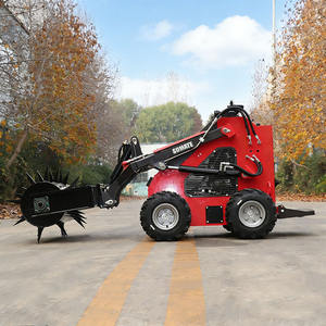 Mini-chargeuse sur pneus blanche à prix d'usine, moteur diesel Kubota EPA, capacité de la benne de 0,03 m³, 15,7 kW, 950 kg, garantie de 2 ans - Product Image 4