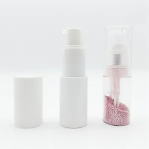 High Quality Empty Cosmetic Travel Powder Bottle Spray Edible Glitter PET Plastic Tube Container 35ml 1oz