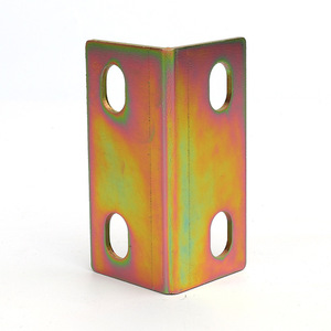 L-Shaped Right Angle <b>Bracket</b> Steel Color Plated Durable Furniture Connector <b>Shelf</b> Support - Product Image 3