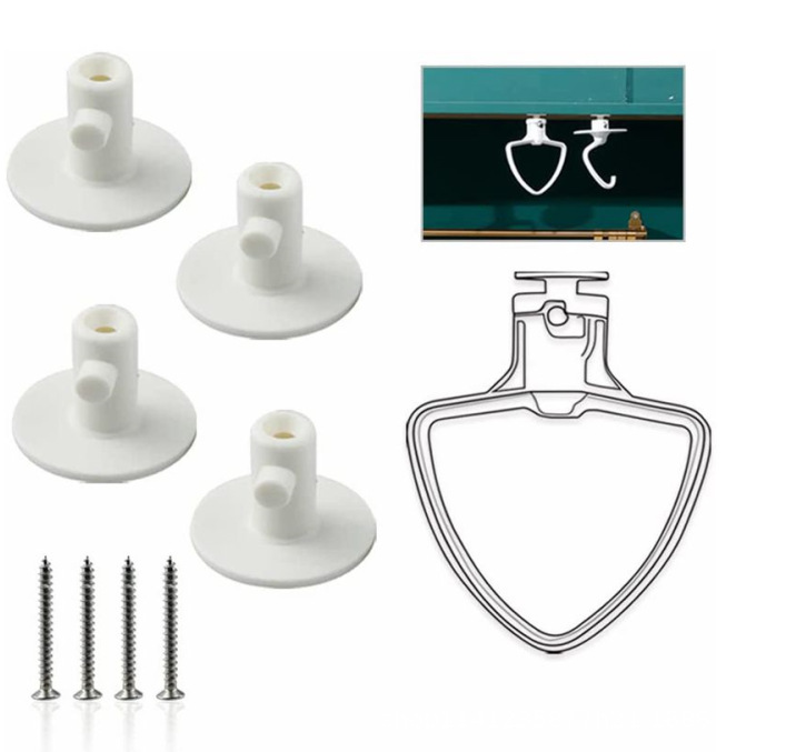 Держатели для миксера 6,7, 4 упаковки, органайзер для хранения кухонных принадлежностей, аксессуары для хранения миксера с гибкими краями