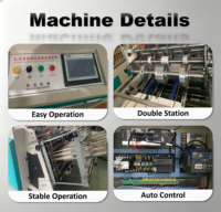 Machine automatique de formage de cartons alimentaires, 100 à 300 pièces/minute, 100-450 mm, pour l'emballage de boîtes à sandwichs et hamburgers jetables, fournitures pour magasins