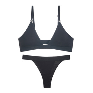 <b>Sexy</b> Lingerie Summer Bikini Seamless Low Waist Women Top Panties Soft Active Wear Fitness Women Underwear Bra and Panty <b>Sets</b>% - Product Image 6