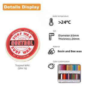 Peigne de cire de <span class=keywords><strong>surf</strong></span> biodégradable collant écologique personnalisé OEM Chine Vente en gros Boîte de planche naturelle biologique pour le <span class=keywords><strong>surf</strong></span> des eaux de l'océan - Product Image 2