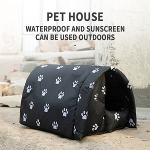 ผ้า Oxford แบบพกพากันน้ําสัตว์เลี้ยงสุนัขกลางแจ้งสัตว์เลี้ยงสุนัขฤดูหนาวที่อบอุ่นล้อมรอบบ้านแมวพร้อมหลังคา - Product Image 5