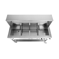 Chauffe-plats commercial Bain Marie Buffet Pan Steam Table avec verre