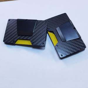 Oem Odm Rfid Blocking Credit Card Holder With Money Clip for Popular Laser Card <b>Metal</b> Case Minimalist <b>Wallet</b> <b>Metal</b> Case for Men - Product Image 3