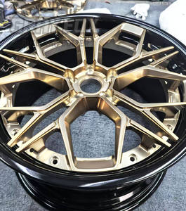 GRAYFOX Custom 2-Piece Lip <span class=keywords><strong>champagne</strong></span> gold 17-22 Inch 5X112 5x120 Forged Wheel pour BMW Land Rover Porsche <span class=keywords><strong>Ferrari</strong></span> Benz Volkswagen - Product Image 2