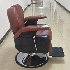 Chaise de Barbier Professionnelle Pliante en Cuir PU Noir et Or Vintage, Légère, Rotation à 360 Degrés, pour Salon - Offre Spéciale - Product Image 5