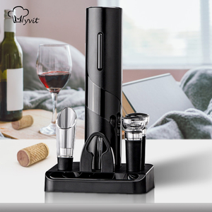 Tire-bouchon électrique à piles, ouvre-bouteille automatique, kit d'ouvre-<span class=keywords><strong>vin</strong></span> rouge électrique, coupe-capsule, accessoires de cuisine professionnels - Product Image 1