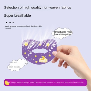 Autocollant magnétique respirant en tissu non tissé pour enfants, correction de la respiration buccale, anti-ronflement et anti-fermeture de la bouche - Product Image 2