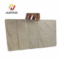 Nouveau design écologique noir PVC marbre brillant panneau mural plastique UV plaque pour la maison