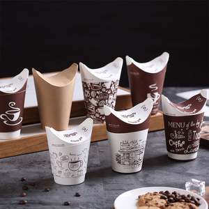 Bicchieri di carta usa e getta con logo personalizzato, finitura opaca singola e doppia, decorati con farfalle, per bevande calde, spessi - Product Image 5