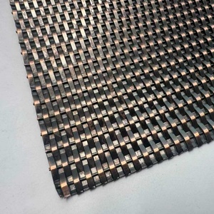 Kiến Trúc Trang Trí Crimped Phẳng Dây Dệt Kim Loại Lưới Cắt Cho Nội Thất Tường Trang Trí Tủ Tấm Cầu Thang Bảo Vệ - Product Image 6