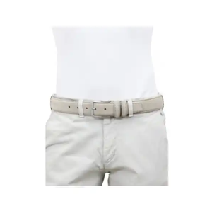 Garanzia di qualità nuova collezione completa di italiano fatto a mano Beige pelle scamosciata cinture in vita per gli uomini - Product Image 2