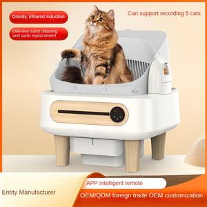 Boîte à litière pour chat la plus populaire APP Control Dual Safety Sensors Automatic Smart Open Top Self-cleaning <span class=keywords><strong>Cat</strong></span> Toilet Litière <span class=keywords><strong>Box</strong></span> - Product Image 3