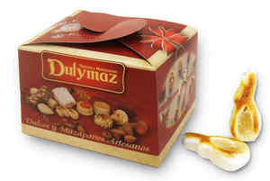 Dulymaz - Pastel de Chocolate Sólido con Almendras y Mermelada de Cidra, Sabor a Chocolate, Tradicional Español, en Forma de Jamón, 300g - Product Image 2