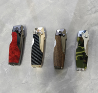 Briquet à butane droit en métal au design moderne, allumage direct, portable, coupe-vent, multifonctionnel pour fêtes et cigarettes