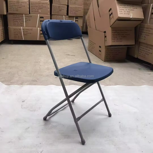 كرسي بلاستيكي قابل للطي من بلاستيك البلاستيكي لمناسبات كبيرة للحفلات والأماكن الخارجية مصنوع من الراتنج الأبيض القابل للطي والمزود بسلسلة رخيص بسعر الجملة - Product Image 4