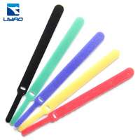 Auto-adhésif personnalisé pour attaches de câble Crochet et boucle Sangles crochet-boucle double face Gestion des fils Sangle de câble réutilisable résistant à la chaleur