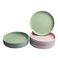 Assiettes réutilisables incassables en PP pour salade et dîner, sans BPA, compatibles micro-ondes et lave-vaisselle, design classique pour camping, barbecue et voyage