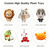 Jouets d'animaux en peluche de quantité minimale de commande bas Fabricant OEM Personnalisé CE/ASTM Certifié Poupées en peluche dauphin doux brodé