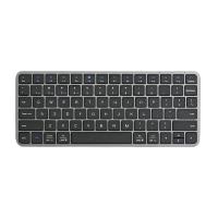 Baru grosir OEM Dual Mode (BT + 2.4G) USB Wireless Aluminium Mini Keyboard dengan RGB Backlit untuk Laptop/Desktop