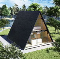 Maison modulaire clé en main à construction rapide, design contemporain, construction en acier léger pour usage touristique en villa