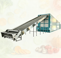 Industriële meerlaagse gaasbanddroger met warmtepomp, SUS304 materiaal, multifunctioneel voor fruit, groenten en vis.