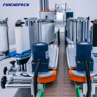 Machine d'étiquetage automatique double face pour les surfaces planes avant et arrière, applicateur d'autocollants, étiqueteuse pour flacons de cosmétiques et de détergent