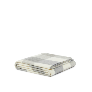 LANEROSSI - MANTA DE CUADROS ADAMELLO 210X160CM GRIS - Product Image 1