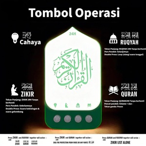 Lecteur Coranique Rechargeable avec Bouton LED et Commande Tactile, Haut-parleur Dhikr, Appareil Islamique Numérique avec Traductions – Idéal pour un Cadeau - Product Image 3