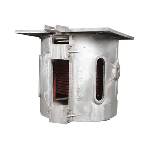 Mini melting furnace homemade 100kg induction melting forge furnace copper furnace for sale