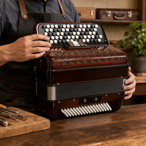 Accordéon professionnel pour performance scénique adulte, 80 basses, système B, accordéon Bayan pour l'entraînement avec anches italiennes - Product Image 3