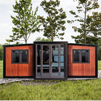 Conteneur préfabriqué pliable de 20 pieds en panneaux sandwich respirants, modulaire et extensible, utilisable comme cabine, maison mobile, chambre moderne, entrée, atelier ou hall