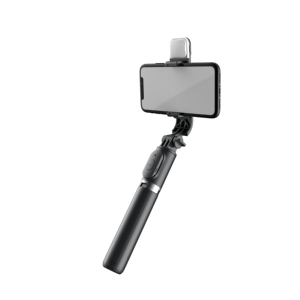 Support de téléphone portable <span class=keywords><strong>Q02s</strong></span>, mini perche à <span class=keywords><strong>selfie</strong></span> extensible avec lumière d'appoint intégrée - Product Image 1