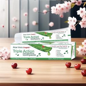 Dentifrice Moussant Menthe Aloe Vera Haute Qualité <span class=keywords><strong>pour</strong></span> Usage Domestique, <span class=keywords><strong>Pâte</strong></span> Blanchissante à Base d'Extraits Végétaux, Sans Ingrédients Chimiques, <span class=keywords><strong>pour</strong></span> Dents Sensibles - Product Image 4