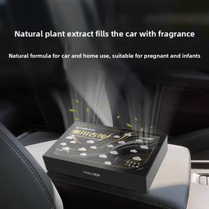 자동차 및 가정용 플라스틱 공기 청정기를 위한 고급 모던 솔리드 향수 밤 방향제 오래 지속되는 향기로운 냄새 제거 - Product Image 2