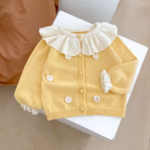Engepapa Hiver Bébé Filles Tricot Cardigan Enfants Manches Longues Frills Manteau Enfants <span class=keywords><strong>Fille</strong></span> <span class=keywords><strong>Pull</strong></span> - Product Image 6